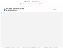 Tablet Screenshot of hertsbathrooms.com